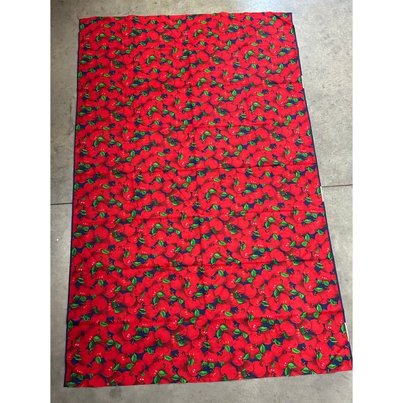 Red Apples, Fabric Panel, Springs Industries, Sewing, Bedding, ~ 250604-WH 682 - Picture 2 of 5